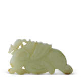 A CELADON JADE 'DRAGON FISH' CARVING - photo 1