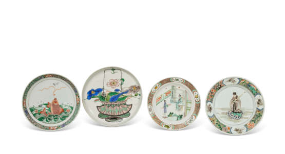 FOUR FAMILLE VERTE DISHES - photo 1