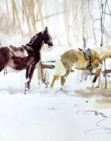 Набросок акварелью