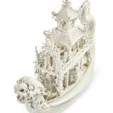 A BISCUIT PORCELAIN MODEL OF A DRAGON BOAT - photo 4