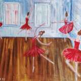 Балерины в классе Leinwand auf dem Hilfsrahmen Pinsel Impressionismus Сюжетная композиция Ukraine 2022 - Foto 1