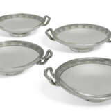 A SET OF FOUR WILLIAM IV SILVER TAZZE - photo 1