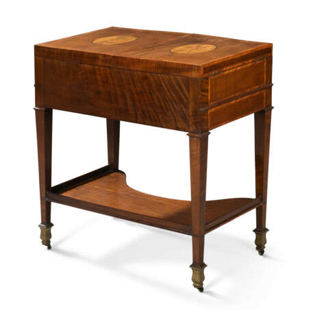 A GEORGE III HAREWOOD, TULIPWOOD AND MARQUETRY DRESSING-TABLE - photo 3