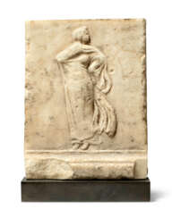 A GREEK MARBLE RELIEF FRAGMENT 