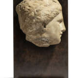 A GREEK MARBLE HEAD OF A WOMAN - photo 1
