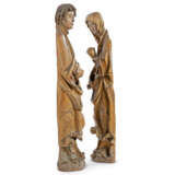 A PAIR OF LIMEWOOD FIGURES OF THE VIRGIN AND SAINT JOHN THE EVANGELIST - Foto 4