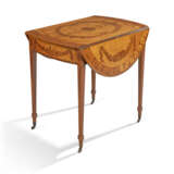 A GEORGE III SATINWOOD AND MARQUETRY PEMBROKE TABLE - фото 4