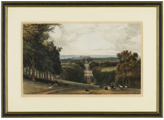 A SET OF TWELVE HAND-COLOURED LITHOGRAPHS OF THE VICINITY OF WINDSOR - фото 7
