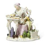 A MEISSEN PORCELAIN FIGURE OF 'THE GOOD HOUSEWIFE' - photo 1