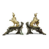 A PAIR OF EARLY LOUIS XV ORMOLU CHENETS - фото 3