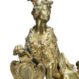 A PAIR OF EARLY LOUIS XV ORMOLU CHENETS - фото 4