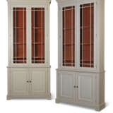 A PAIR OF WHITE-PAINTED BOARD BOOKCASES - фото 1