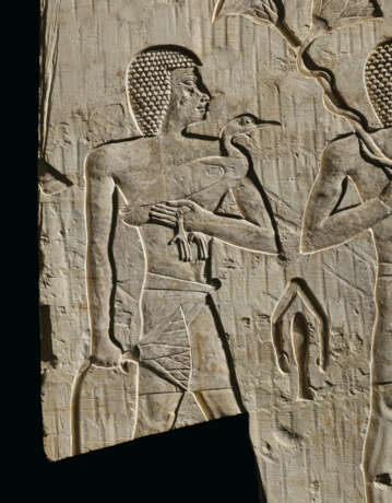 AN EGYPTIAN LIMESTONE RELIEF - photo 6
