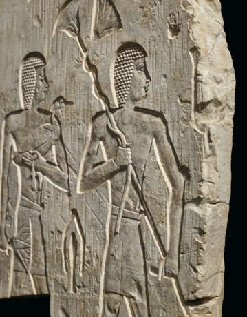 AN EGYPTIAN LIMESTONE RELIEF - photo 11