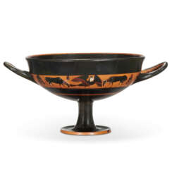 AN ATTIC BLACK-FIGURED BAND-CUP