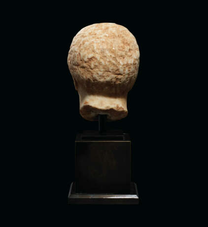 A GREEK MARBLE HEAD OF A YOUTH - Foto 5