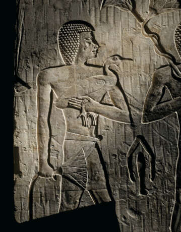 AN EGYPTIAN LIMESTONE RELIEF - photo 17