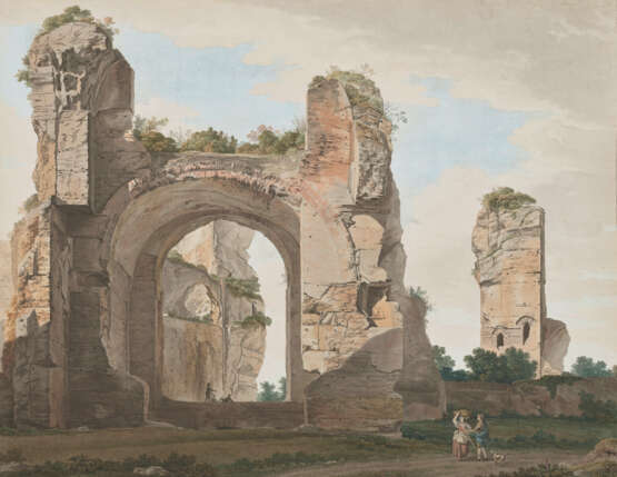 GIOVANNI BATTISTA LUSIERI (ROME 1754-1821 ATHENS) - Foto 1