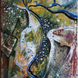 ВОЛШЕБНЫЙ ВОДОПАД Toile Peinture à l'huile Avant-garde Peinture de paysage 2007 - photo 1