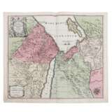 2 handkolorierte Kupferstichlandkarten Afrika und Ägypten von Matthaeus Seutter, 18./19.Jh. - - photo 3