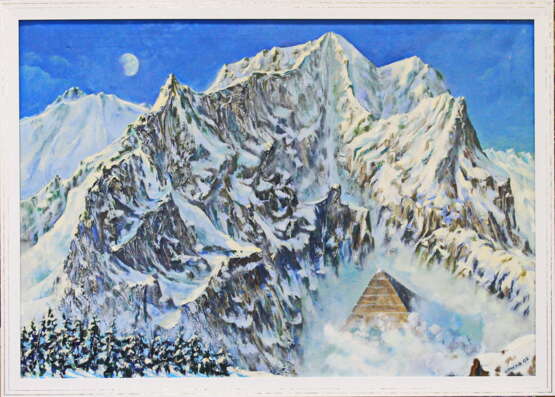 Пирамида Toile Peinture à l'huile Surréalisme Peinture de paysage 2002 - photo 1