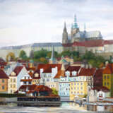 “Its Majesty Prague” Canvas Oil paint Realist Landscape painting 2014 - photo 1