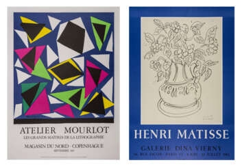 Paar Ausstellungsplakate, 'Henri Matisse - Galerie Dina Vierny' und 'Atelier Mourlot - Les Grands Ma