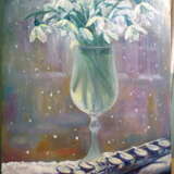 Cardboard, Oil paint, Neo-impressionism, Flower still life, Ukraine, 2010 - photo 1