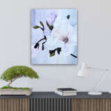 White Magnolia acrylic on canvas Peinture acrylique floral Finlande 2022 - photo 3