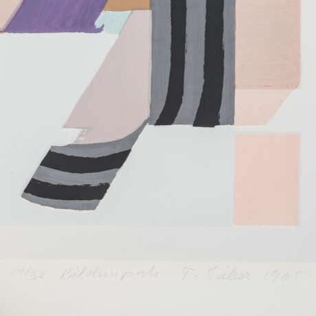 SIEBER, FRIEDRICH (1925-2002), 3 Farbsiebdrucke "Abstrakte Kompositionen": - photo 5