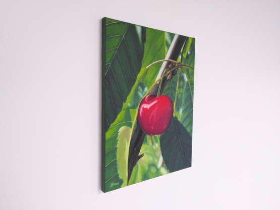 Oil painting "Cherry" Холст на подрамнике Масло на холсте Ботаническая живопись Украина 2022 г. - фото 2