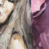 Pink Bow Huile sur toile Art contemporain Portrait Europe 2022 - photo 3
