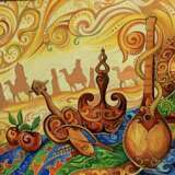 Картина “Кобыз”⁣⁣⠀ Akniet Umiti Абдигулов Айдос картина в интерьер Acryl und Öl auf Leinwand Art Kasachstan 2000 - Foto 1