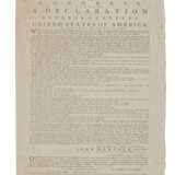 A Previously Unrecorded Copy of the Official Massachusetts printing of the Declaration of Independence | "these United Colonies are, and of Right ought to be, Free and Independent States" - Foto 1