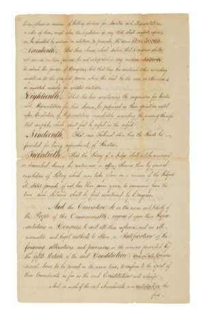 The United States Constitution and the Bill of Rights | An official record of Virginia's ratification, containing the nucleus of the Bill of Rights - photo 12