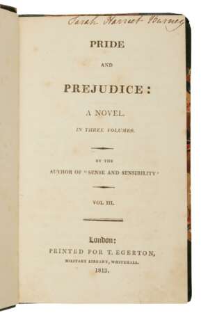 [Austen, Jane] | An important association copy of Austen's most beloved novel - фото 3