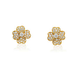 VAN CLEEF & ARPELS DIAMOND 'COSMOS' EARRINGS