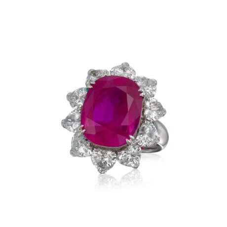 RUBY AND DIAMOND RING - photo 1