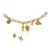 GOLD AND RUBY CHARM BRACELET - photo 2