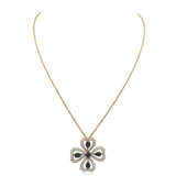 SAPPHIRE AND DIAMOND PENDENT NECKLACE - Foto 1