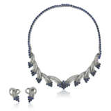 SET OF SAPPHIRE AND DIAMOND JEWELLERY - photo 1