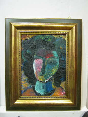 ПОРТРЕТ Canvas on the subframe Oil paint Avant-garde Portrait Москва 1999 - photo 1