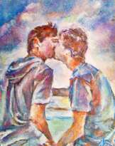 watercolour, original art, gay art, erotic, Россия, 2022 г. watercolour, original art, gay art, erotic, Россия, 2022 г.
