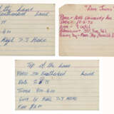 THREE INDEX CARD INVITATIONS INCLUDING TWO FOR A 1975 KOOL HERC PARTY - photo 1