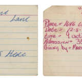 THREE INDEX CARD INVITATIONS INCLUDING TWO FOR A 1975 KOOL HERC PARTY - Foto 3