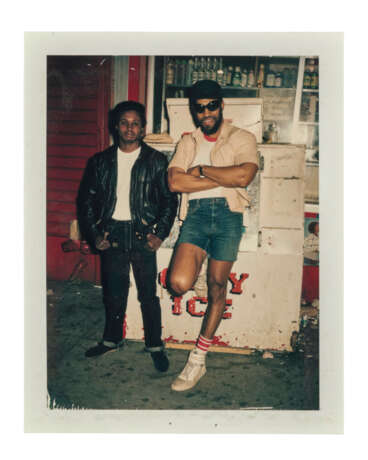 A GROUP OF THREE POLAROID PORTRAITS: DJ KOOL HERC AND GRAND MIXER DST AT THE SPIDER CLUB; DJ KOOL HERC AND BOW AT BOSTON ROAD AND FISH AVENUE; AND DJ KOOL HERC AND CLARK KENT AT T-CONNECTION - Foto 2