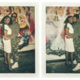 TWO PORTRAITS OF DJ KOOL HERC WITH A FRIEND AT THE SPIDER CLUB, BRONX, NY - photo 1