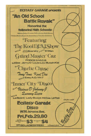 A COLLECTION OF SIX FLYERS FOR ECSTASY GARAGE DISCO - фото 2