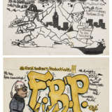 HAND DRAWN FLYER FOR F.B.P. AND PRINTED FLYER FOR BUSHES - photo 1