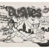 HAND DRAWN FLYER FOR F.B.P. AND PRINTED FLYER FOR BUSHES - фото 2